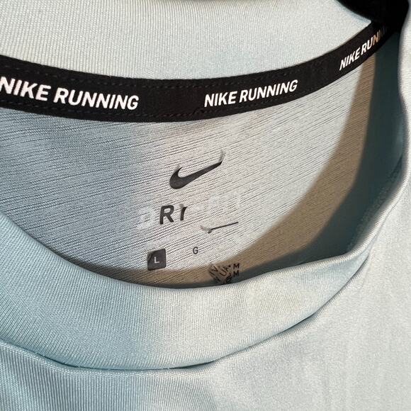 Nike Shirt Womens Large Blue Tank Top Racerback Performance Stretch Flowy - Picture 6 of 10